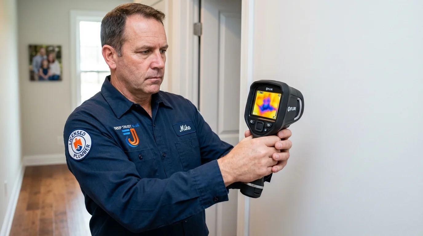 Thermal imaging leak detection by Johns Plumbing LLC in Guerneville